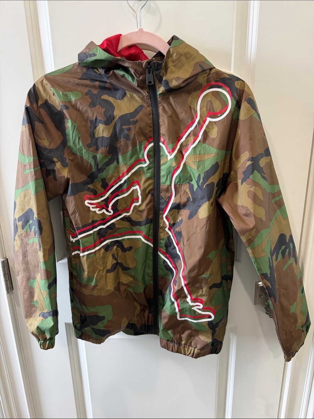 Jordan Kids Camo Windbreaker Jacket - Green/Brown/Black